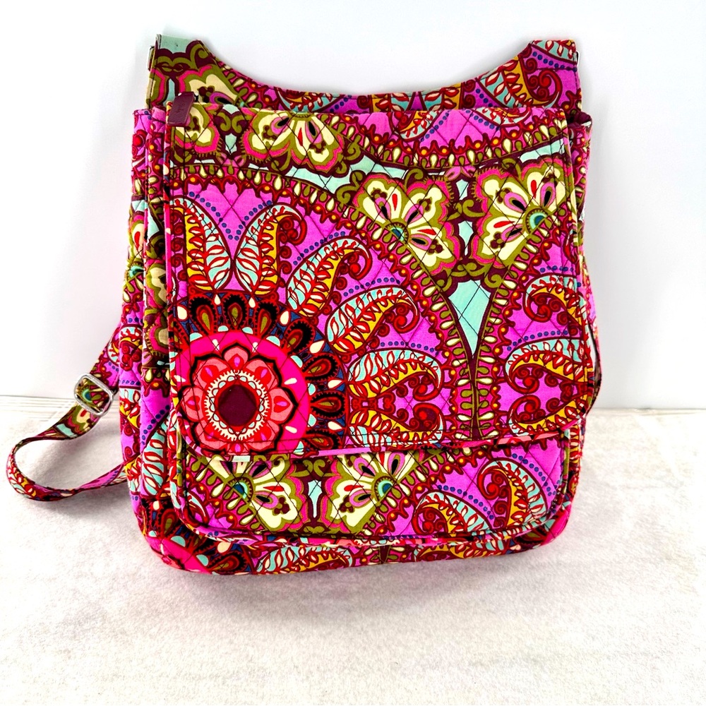 VERA BRADLEY Hipster Cross Body Crossbody Bag Purse pre owned